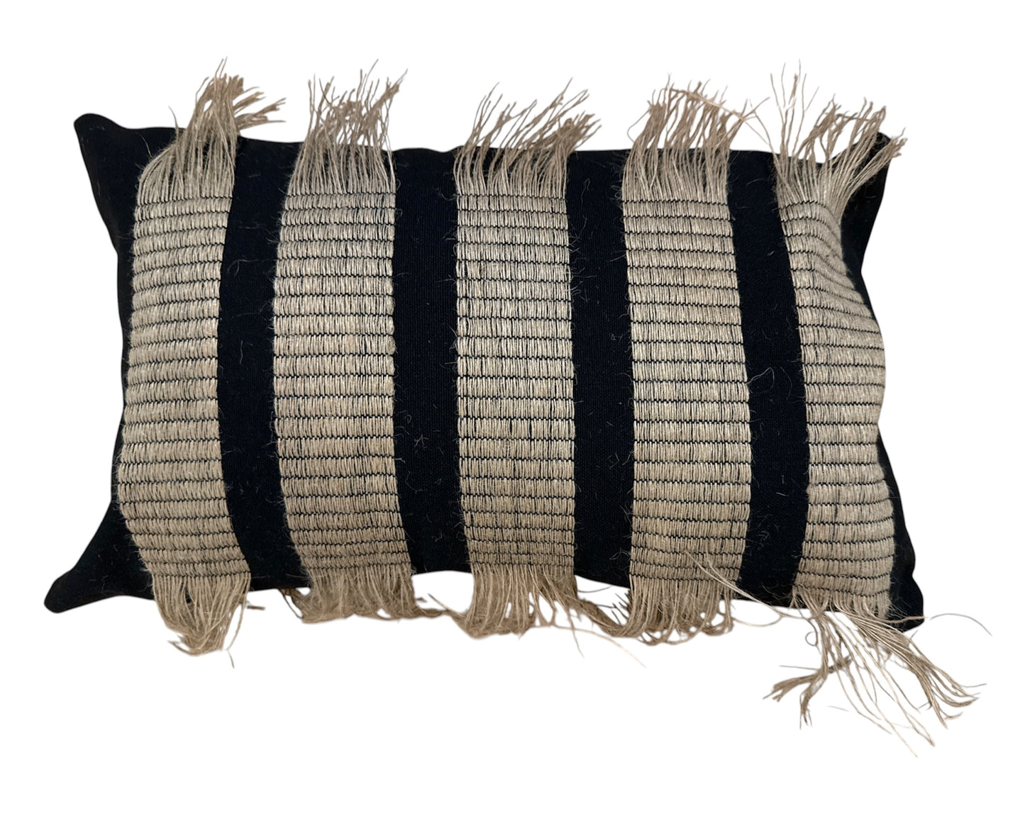 COJIN RECTANGULAR FLECOS NEGRO