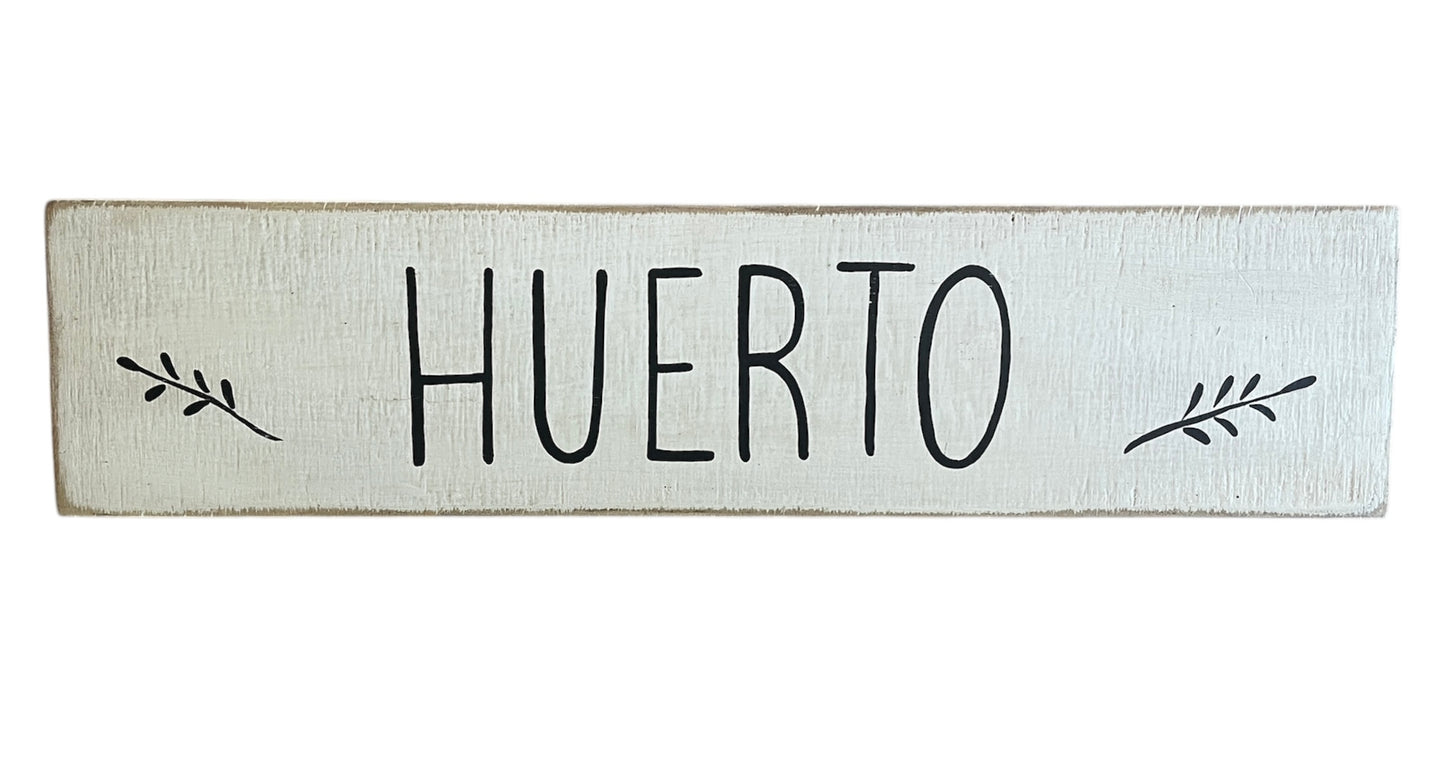 CARTEL HUERTO