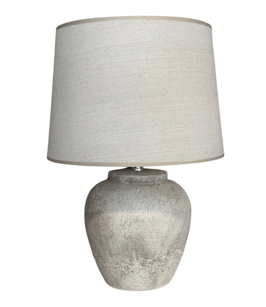 LAMPARA CERAMICA TEXTURA JARRON